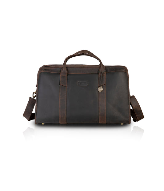 Black + Brown Hunter Elegant Duffel Bag