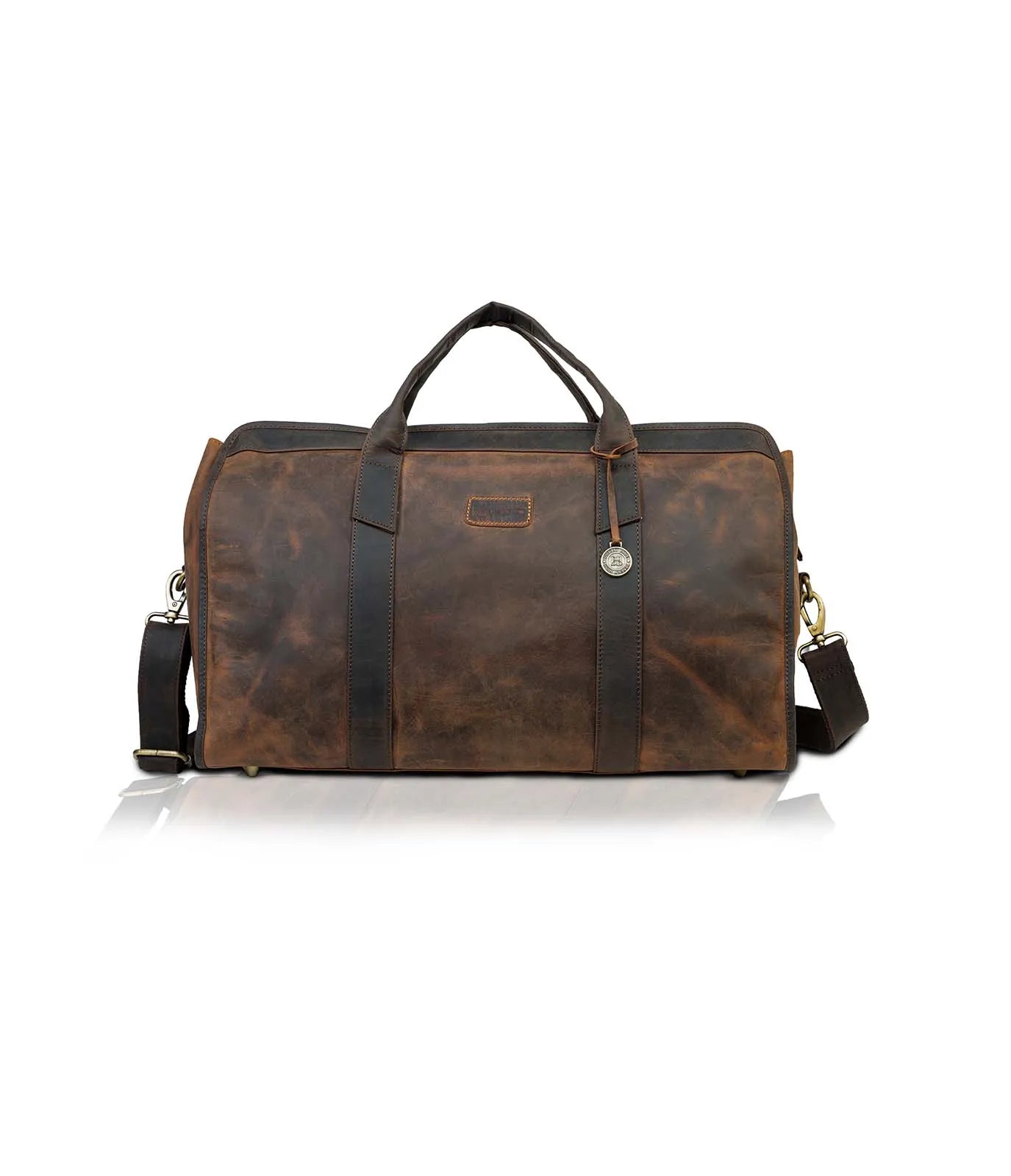 Tan + Brown Hunter Elegant Duffel Bag