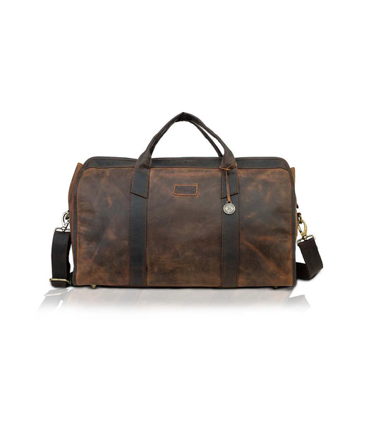 Tan + Brown Hunter Elegant Duffel Bag