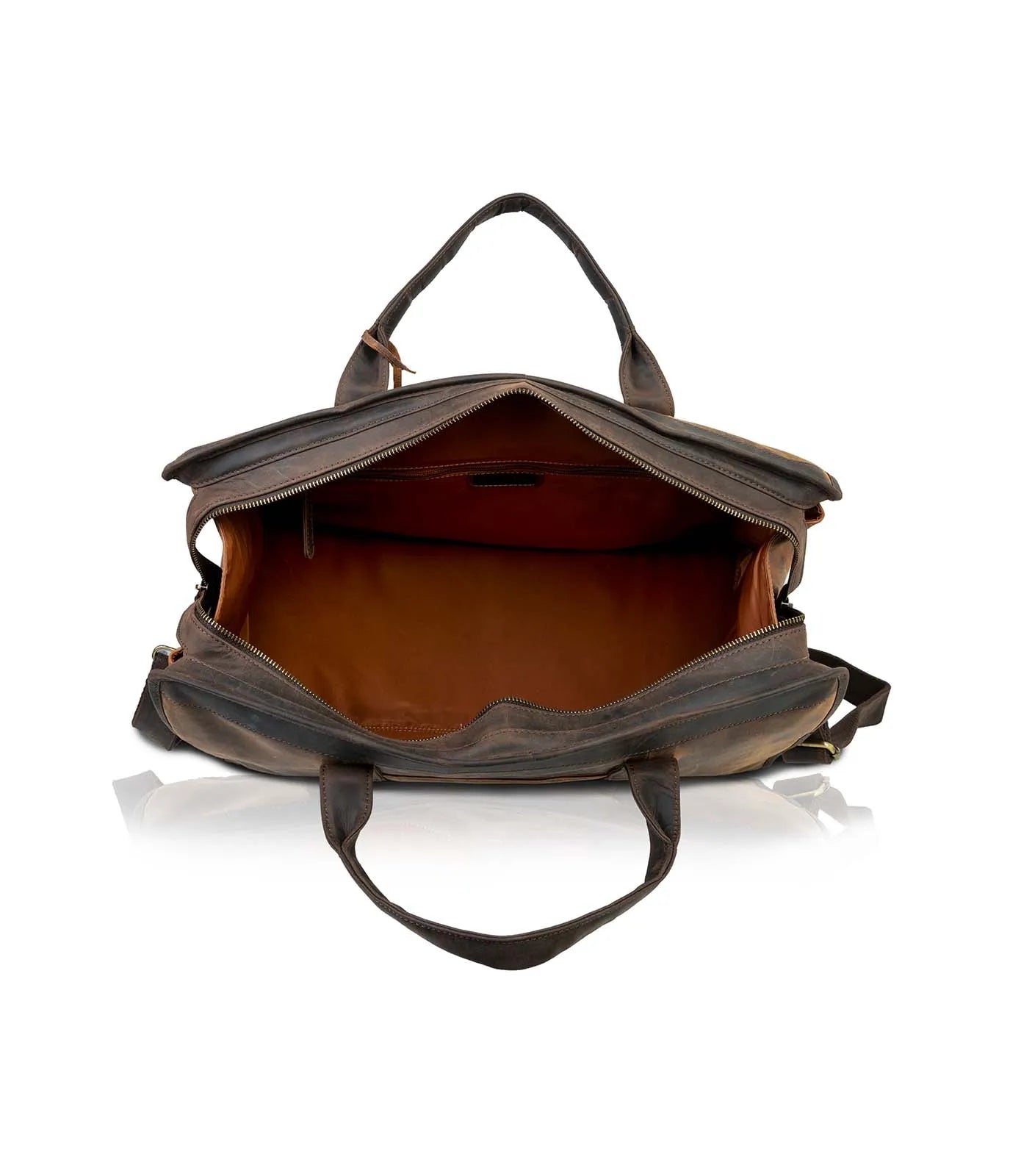 Tan + Brown Hunter Elegant Duffel Bag