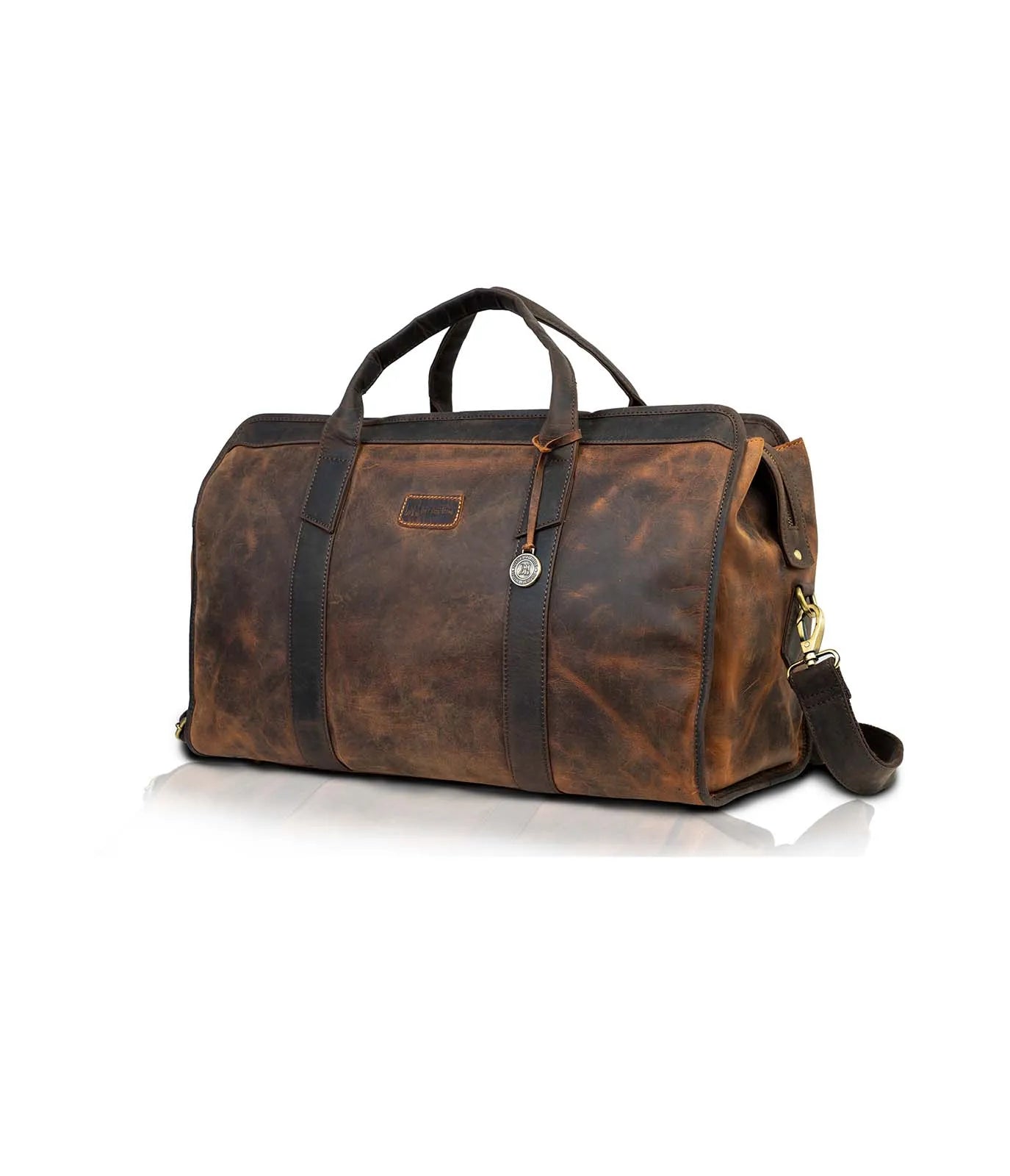 Tan + Brown Hunter Elegant Duffel Bag