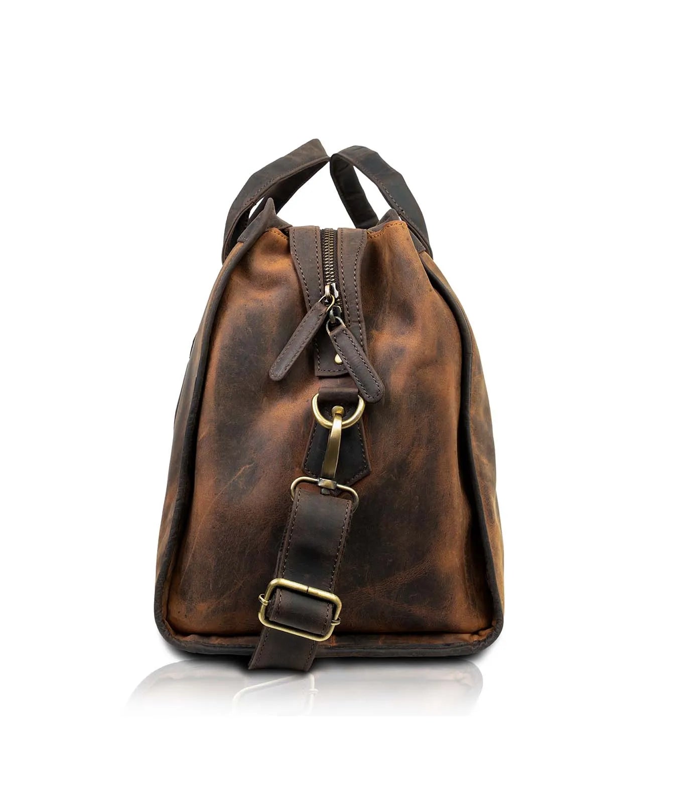 Tan + Brown Hunter Elegant Duffel Bag