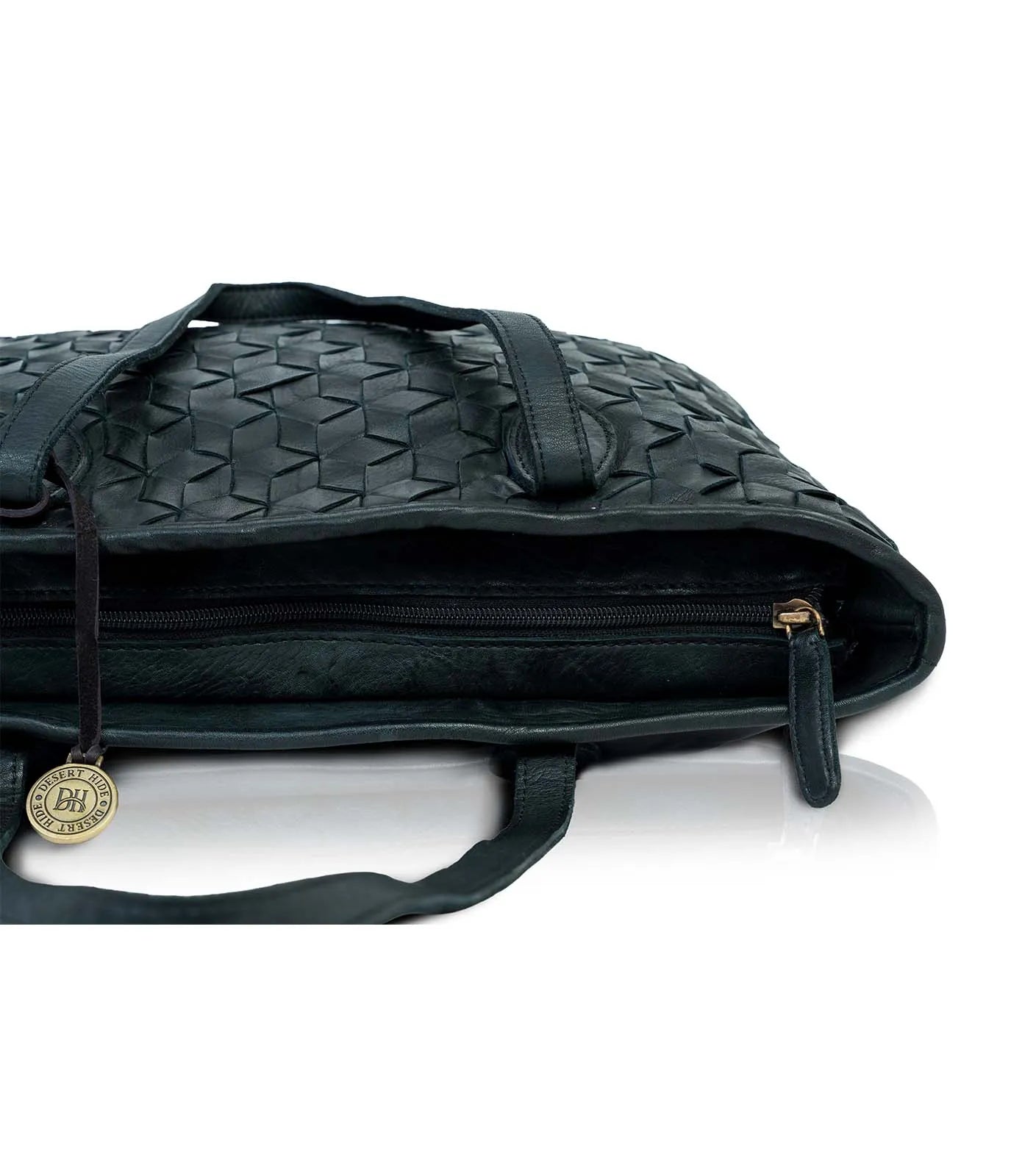Black Washed Premium Leather Tote Bag