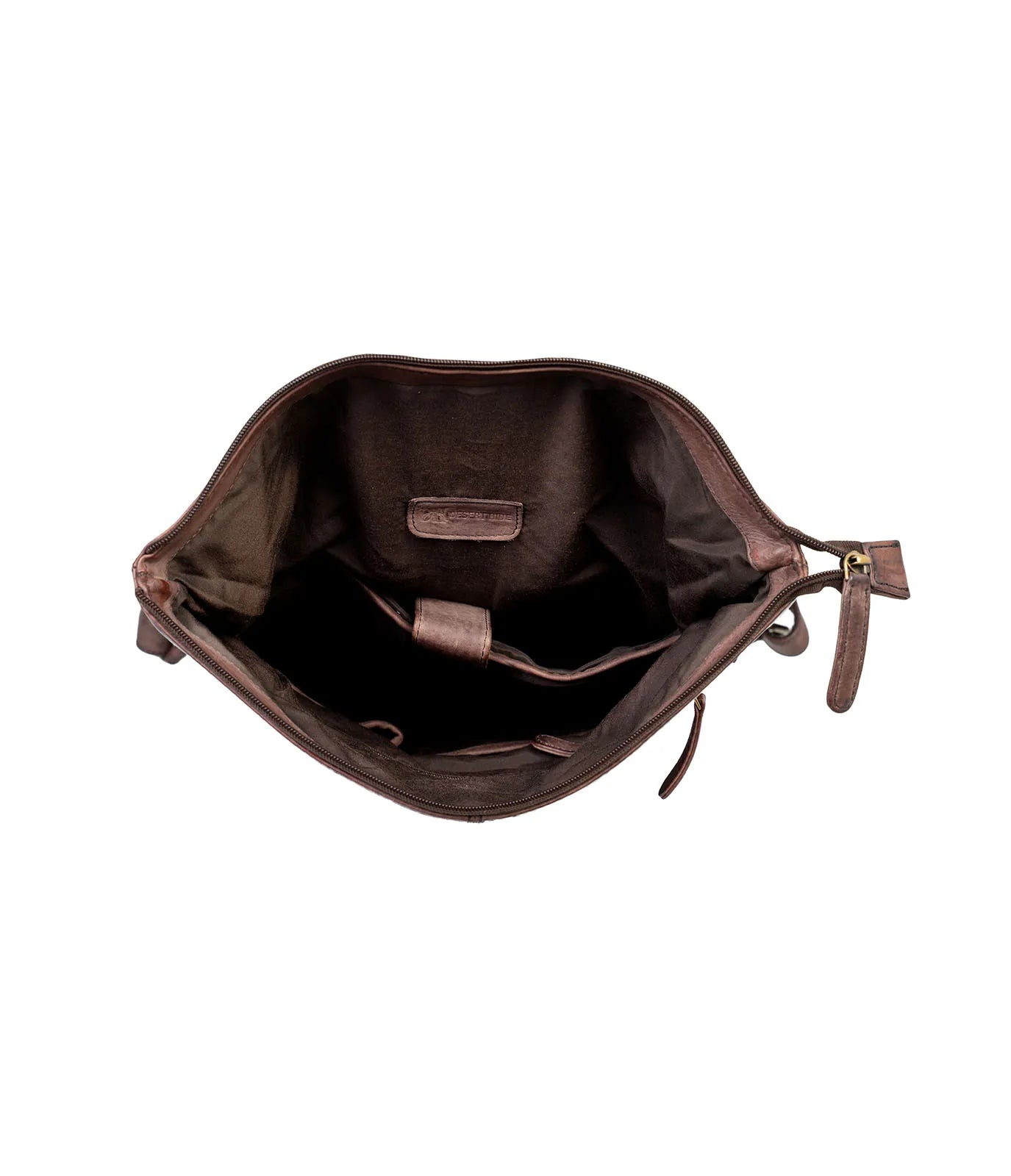 Brown Washed Leather Backpack