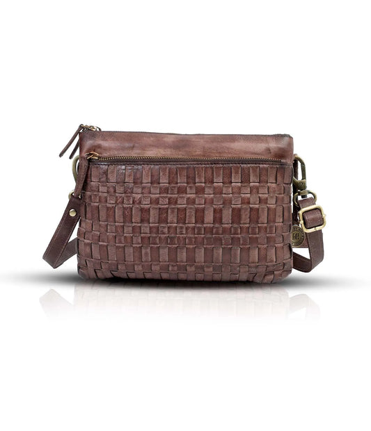Brown Cognac Leather Cross Body Bags