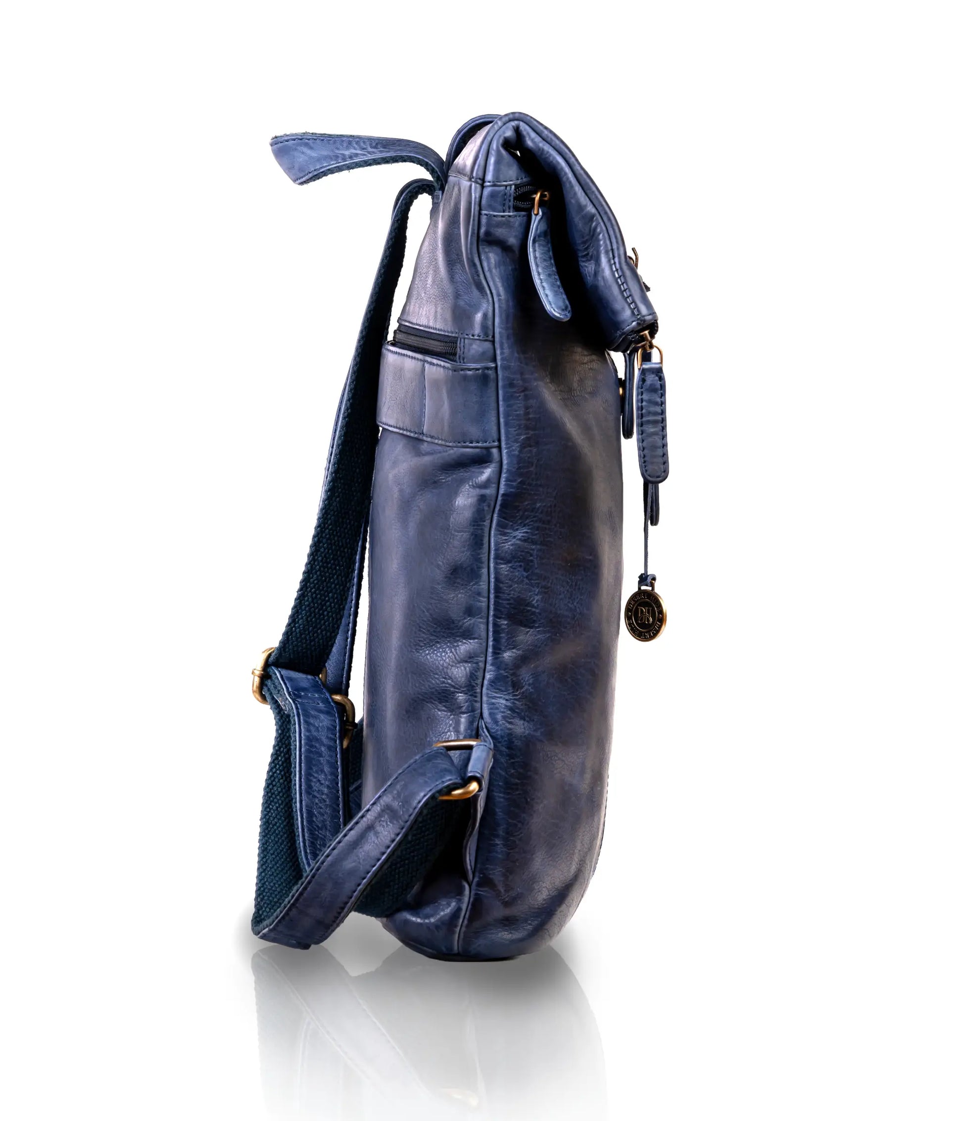 Blue Washed Leather Backpack – Desert Hide